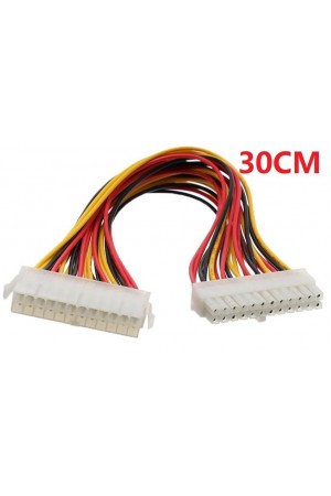 Kasaiçi Psu ATX 24 Pin Power Uzatma Kablo Supply Uzatıcı Ek Dişi Erkek Kablo